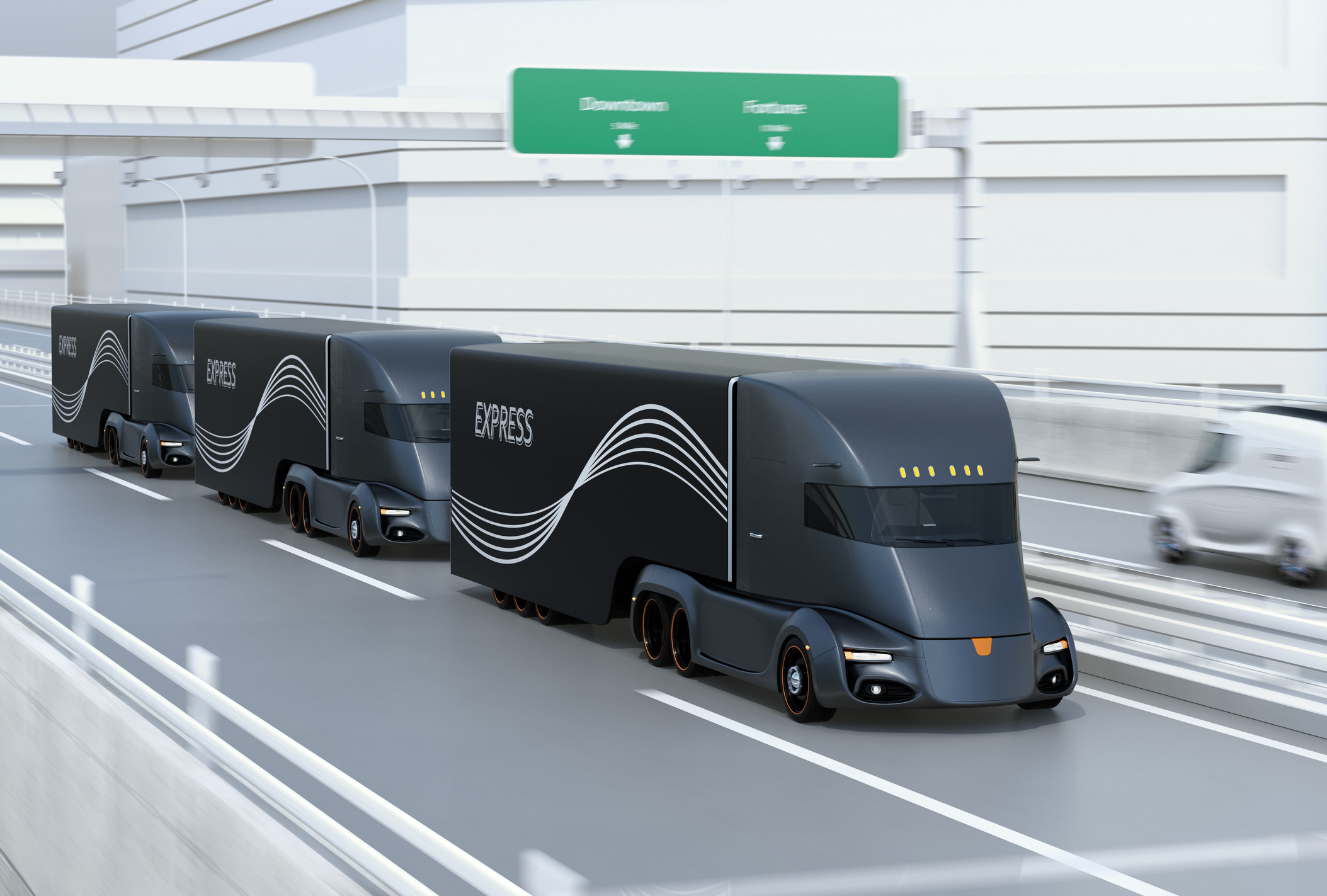  Truck platooning  News Cardiff University